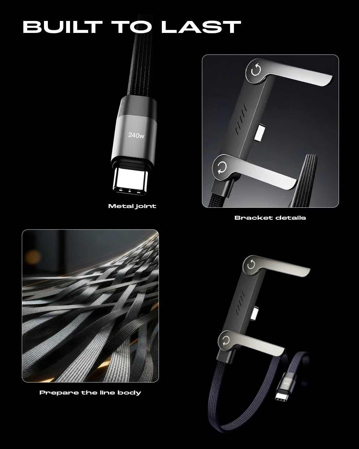 CyberCord 2-1 Multi-Angle Charging Cable Stand