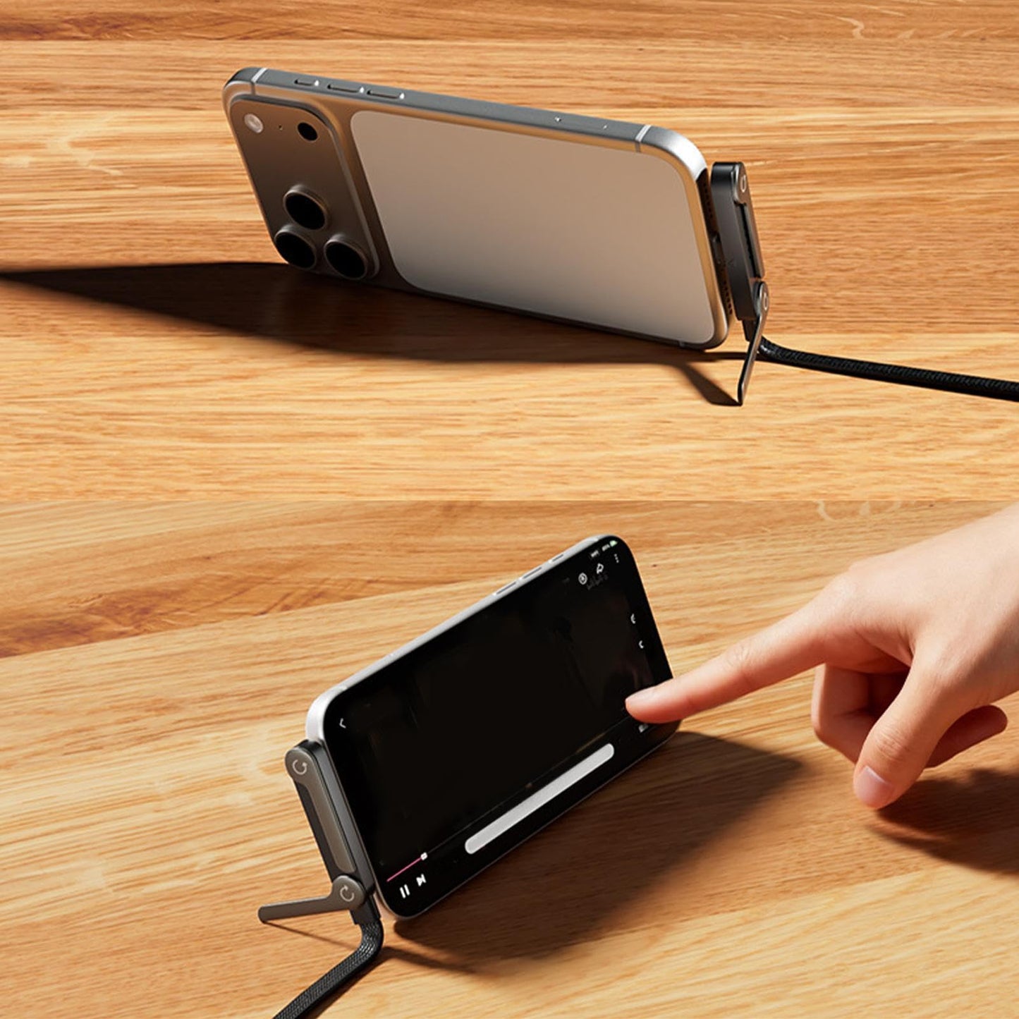 CyberCord 2-1 Multi-Angle Charging Cable Stand